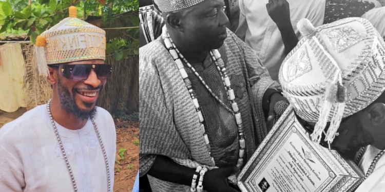 Legendary singer, 9ice conferred chieftaincy title in Ogun State