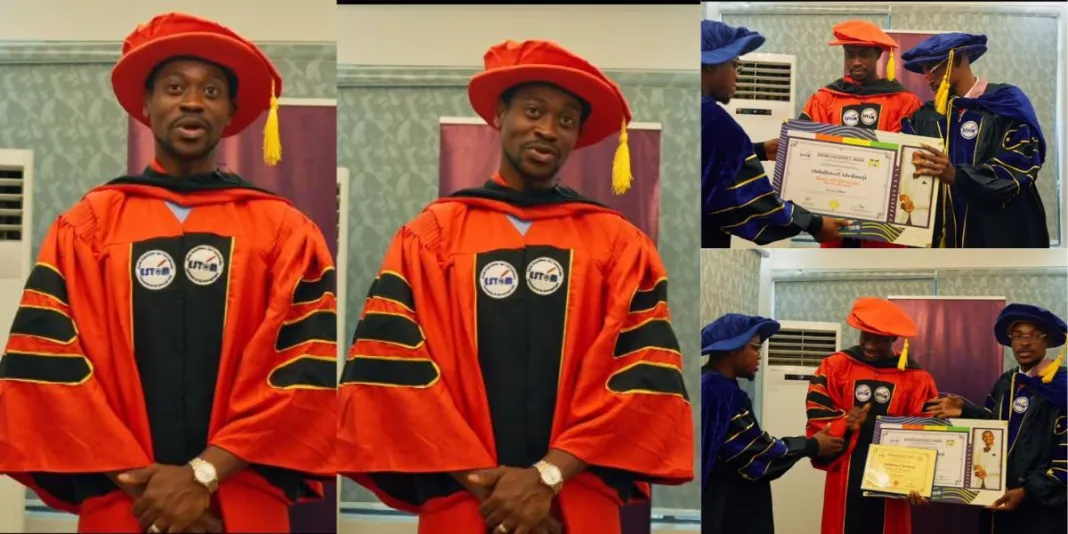 Actor Adedimeji Lateef bags honourary doctorate degree from varsity (Video) 2 Actor Adedimeji Lateef bags honourary doctorate degree from varsity (Video)