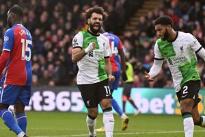 Crystal Palace 1 v 2 Liverpool: Salah scores 200th Liverpool goal as Reds go top 12 131967994 gettyimages 1842575107