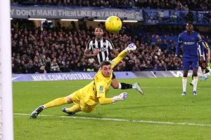 Chelsea 1 (4) v 1 (2) Newcastle: Chelsea beat Newcastle on penalties to reach last four 12 132096864 gettyimages 1860789333