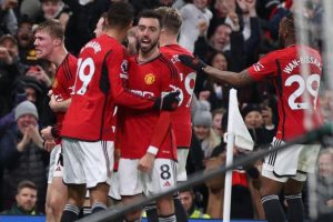 Manchester united 3 v 2 Aston Villa: Hojlund fires United to comeback win over Villa 8 132145620 gettyimages 1885600216