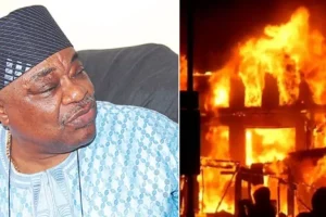 Two feared dead as fire engulfs residence of ex-Oyo governor Alao Akala