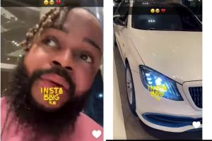 "Lagos just happened to me" – White Money in pains as bus driver bashes his Car (Video) 4 FunPic 20231225 134648009