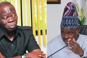 Attacking Buhari won't get you favour from Tinubu - Amosun slams Oshiomhole 2 Attacking Buhari won't get you favour from Tinubu - Amosun slams Oshiomhole