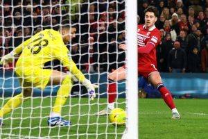 Middlesbrough 1 v 0 Chelsea: Middlesbrough earn slender EFL Cup lead over Chelsea 8 132264354 3060e0f83c81d3d1f22e5296abb921ee23e436de