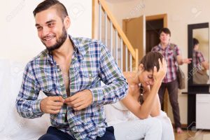 "I'm Really Glad Married Women Are Cheating Back Recklessly" - Nigerian Lady Jubilates 4 49223123 husband watching how partner is cheating on at home