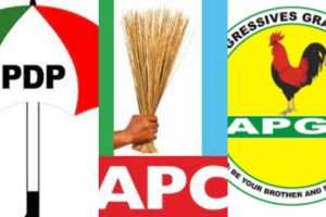 Political Parties In Enugu, PDP, APC, APGA, Others Protest Deployment Of Fake Result Sheets 9 PDP APC APGA