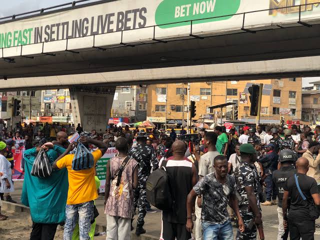 Protesters Chant We Are Hungry In Lagos 1 images 1 2