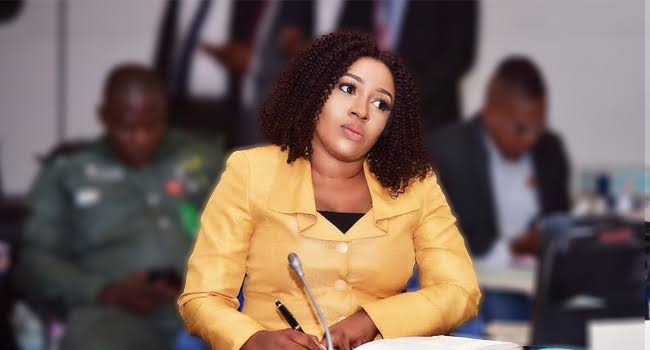 Suspended minister, Betta Edu prays to God to deal with her enemies 1 Betta Edu