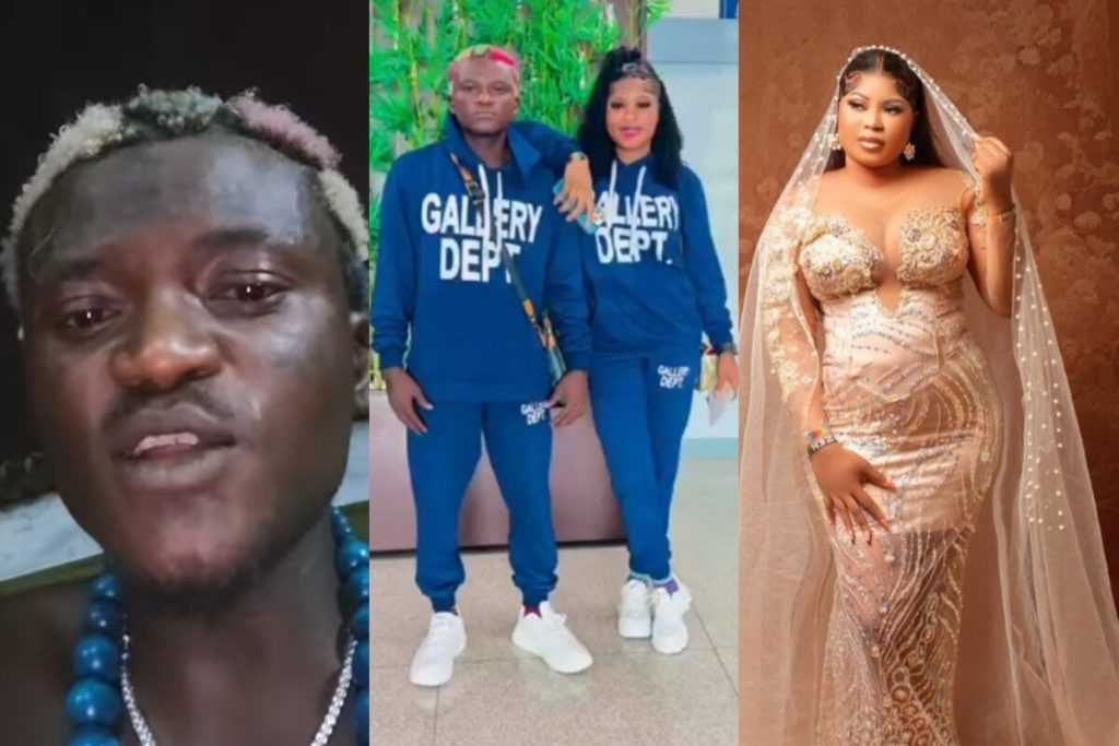 Portable Reignites Beef with Wife, Bewaji as He Mercilessly Drags Her 1 Portable