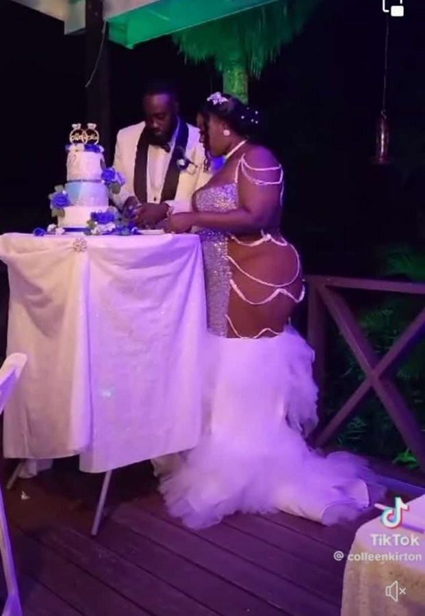 Check Out This Bride's 'Nude' Wedding Gown That Set Tongues Wagging