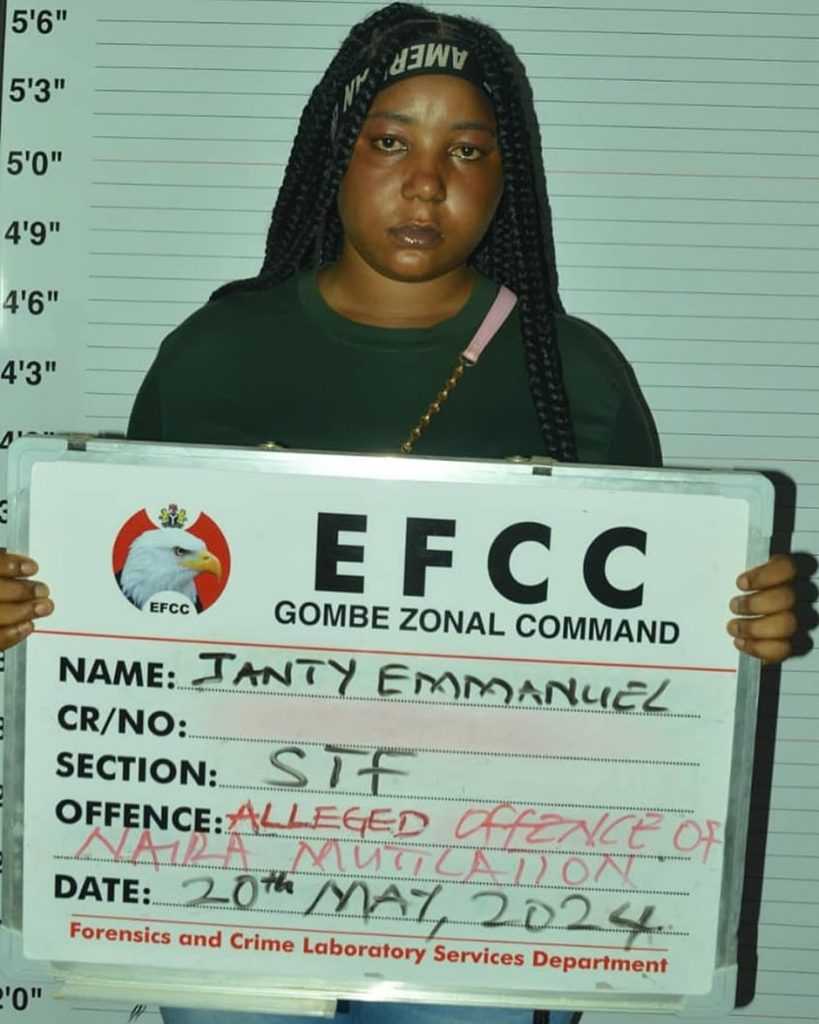 Naira Abuse: EFCC arrests woman in Gombe 1 lindaikejiblogofficial 1716363765193534