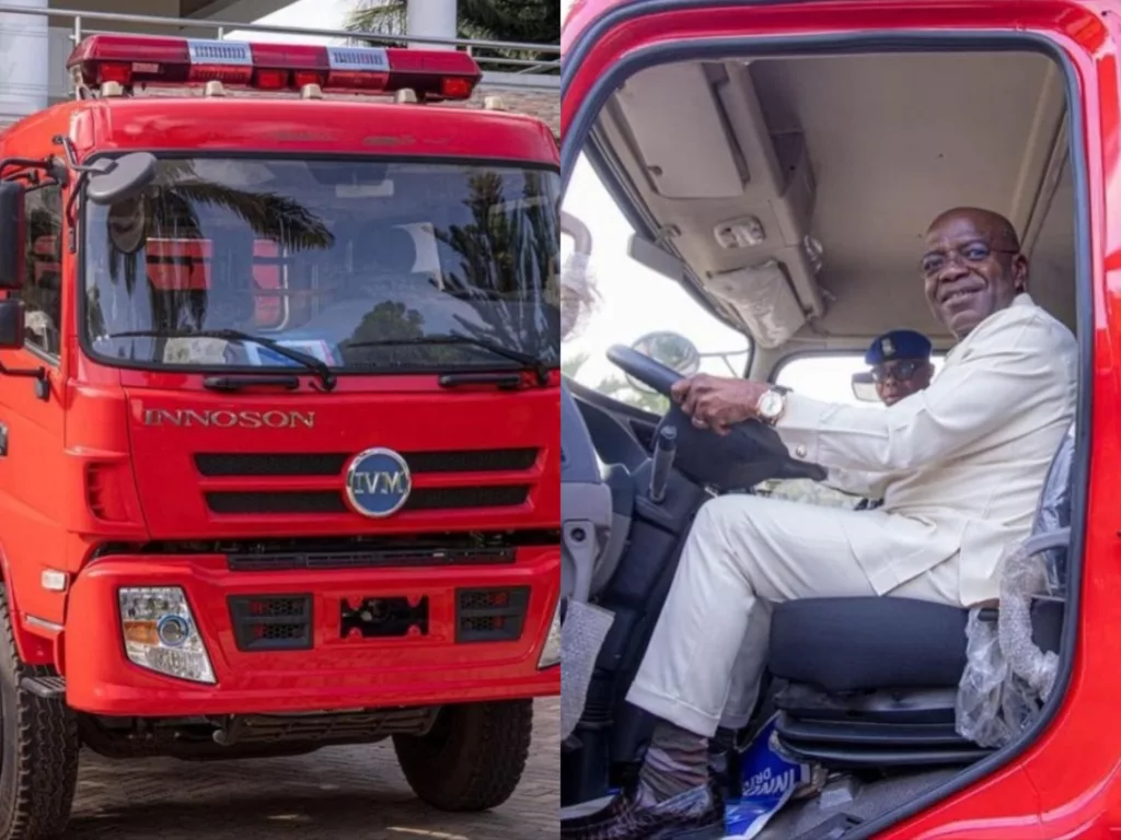 Innoson Donates Made-in-Nigeria Fire Truck to Abia State Governor, Alex Otti 1 Innoson Donates Made-in-Nigeria Fire Truck to Abia State Governor