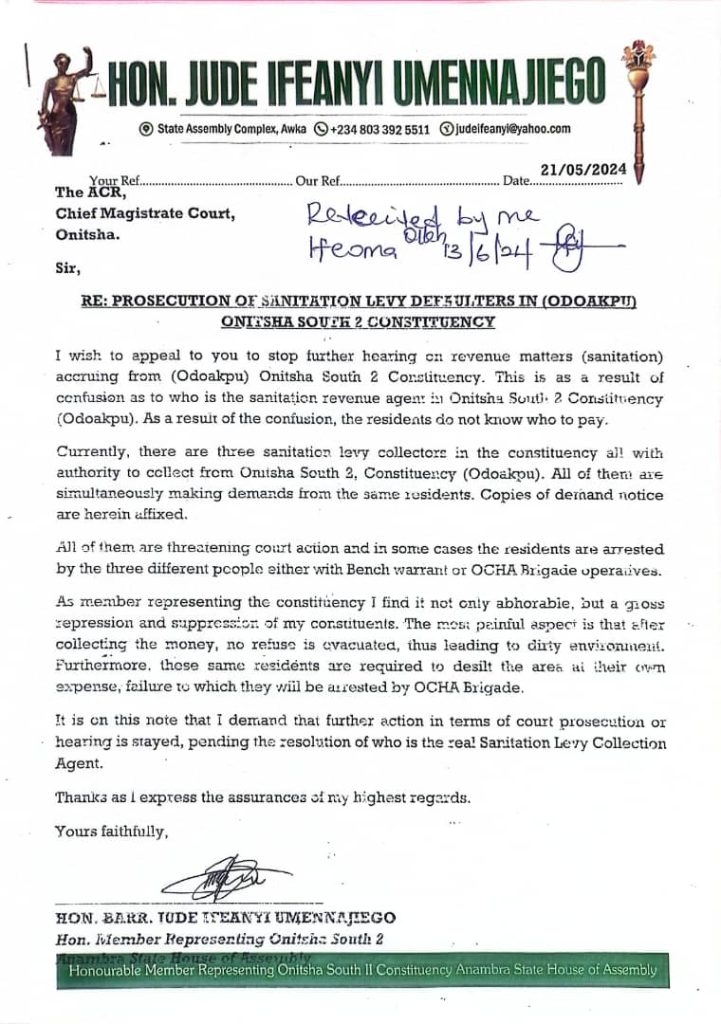 Labour Party House of Assembly Member tackles Aswama Refuse Contractors over Multiple Collection of Levies from His Constituents 2 IMG 20240618 WA0052