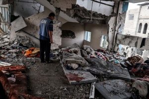 40 Palestinians killed in Israeli airstrike on UNRWA school in central Gaza Strip 1 40 Palestinians killed