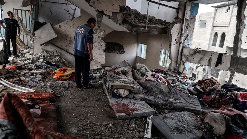 40 Palestinians killed in Israeli airstrike on UNRWA school in central Gaza Strip 1 Palestinians killed