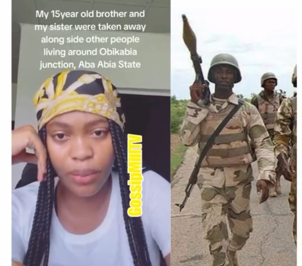 Nigerian Lady Cries Out for Help as Soldiers Storm Her Home, Abduct Family Members 1 Screenshot 20240602 172452