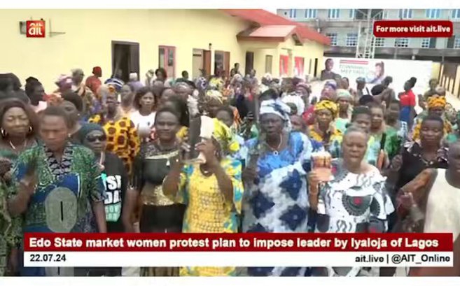 Edo Market Women Protest Against Alleged Imposition of Iyaloja 1 Imposition of Iyaloja