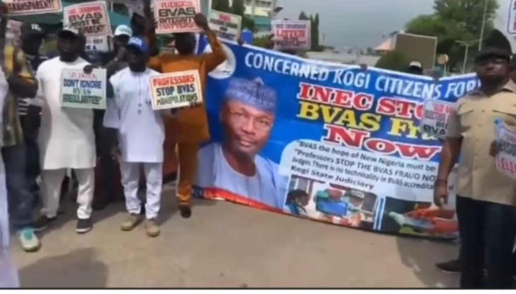 Kogi Citizens Protest Against 'BVAS Fraud', Appeal to Senate President for Help 1 Screenshot 20240724 195653
