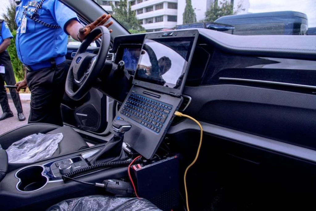 Nigeria Police have unveiled their e-CMR e-enforcement patrol vehicle and gadgets
