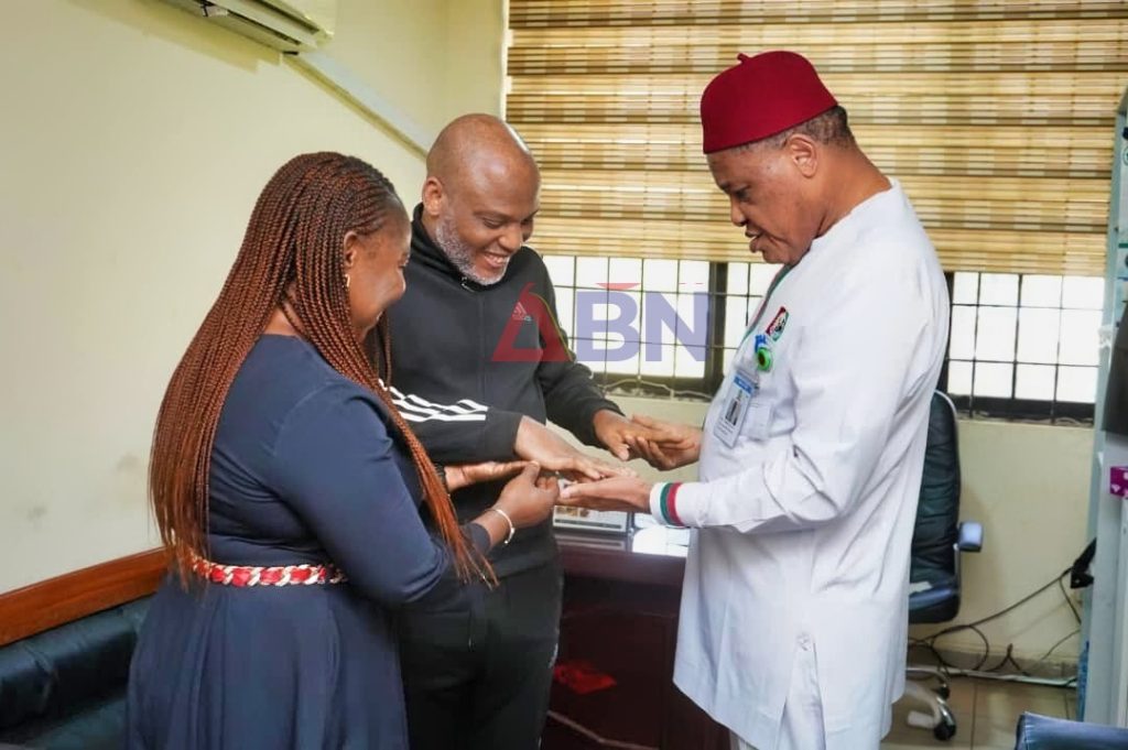 Abia Lawmaker, Aguocha Visits Nnamdi Kanu, Confirms His Health Status in DSS Custody 1 18857755 obiaguochameetnnamdikanumain jpegf4a389bd07e3f4ddedc4fa25b956cef1