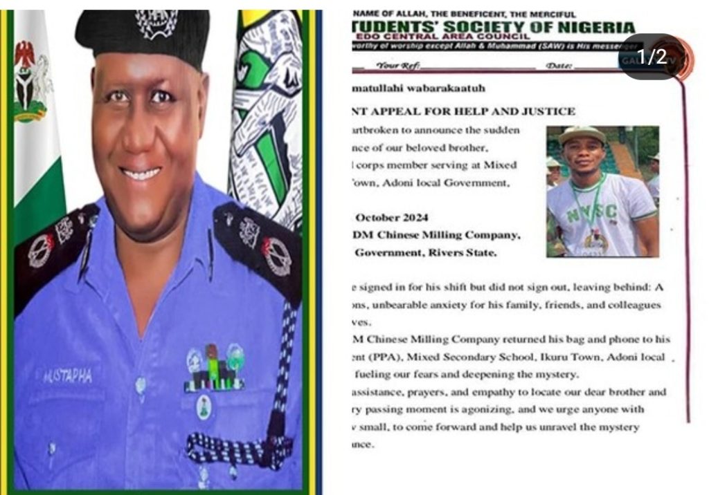 Four Suspects Arrested in Connection with Missing Youth Corps Member in Rivers 1 Screenshot 20241023 113340