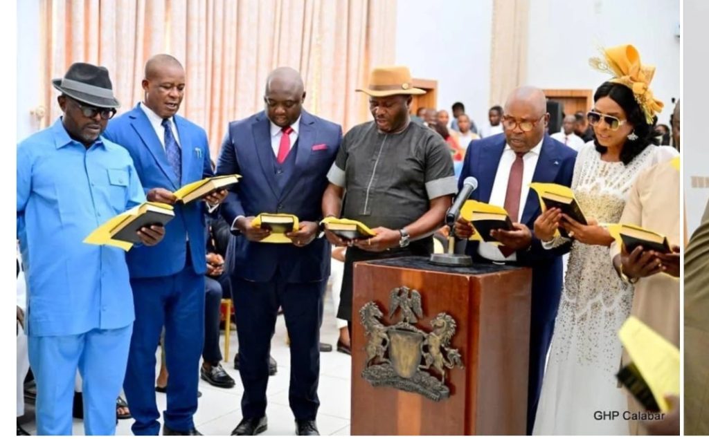 Gov. Otu swears in newly-elected Local Government Chairmen 1 Otu