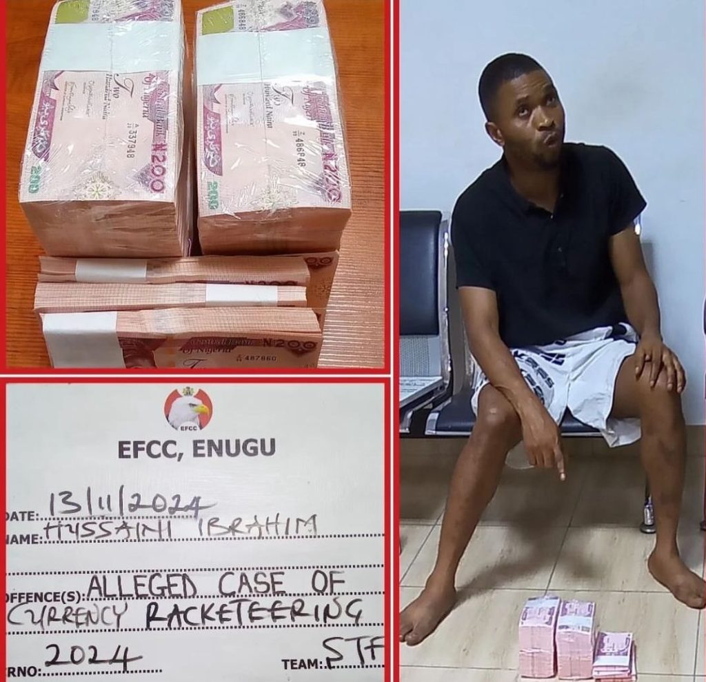 EFCC arrests man for alleged Currency racketeering in Enugu 1 Screenshot 20241114 133204