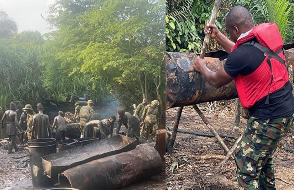 Army Deactivates 8 illegal Refineries In Rivers State 1 Screenshot 20241125 134844