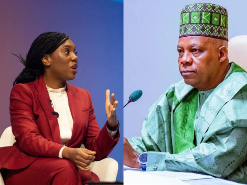 She is not interested in doing Nigeria’s PR — Kemi Badenoch’s aide replies Shettima 1 Kemi Badenoch, Shettima