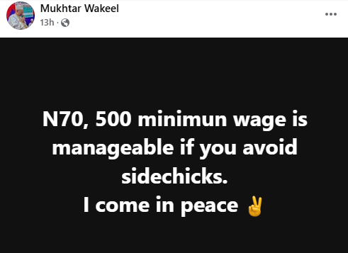 Nasarawa Journalist Says ₦70,500 Minimum Wage Is Manageable Without Side Chicks 3 h1 1733039664