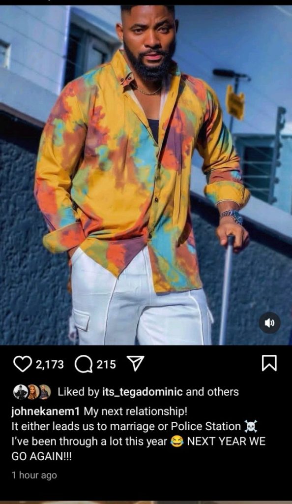 My Next Relationship Will Either Lead To Marriage Or Police Station - Nollywood Actor, John Ekanem 3 operanews1734775247682