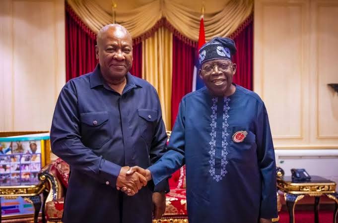 Tinubu Congratulates Mahama on Inauguration, Pledges Nigeria’s Support for Ghana 1 Tinubu, Mahama