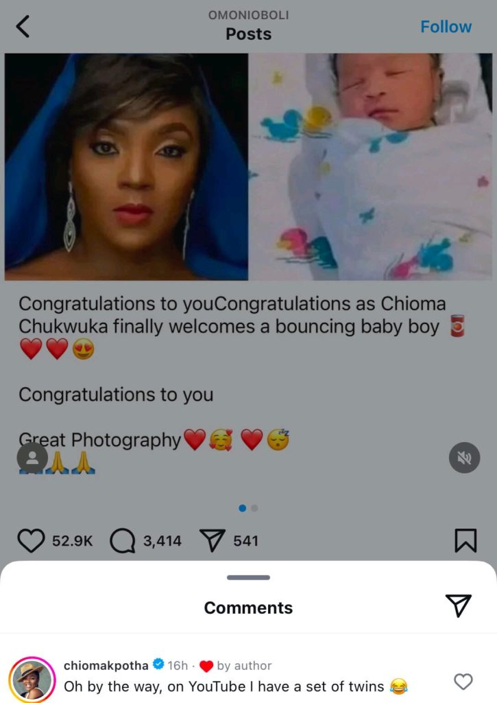 "Oh By The Way, On YouTube I Have A Set Of Twins.” – Chioma Akpotha Reacts To Rumor On New Year Baby 2 operanews1736314512840