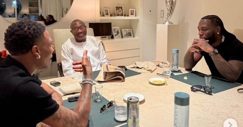 Femi Otedola Hosts Wizkid and Burna Boy at Mansion (Photos) 1 Femi Otedola Hosts Wizkid and Burna Boy
