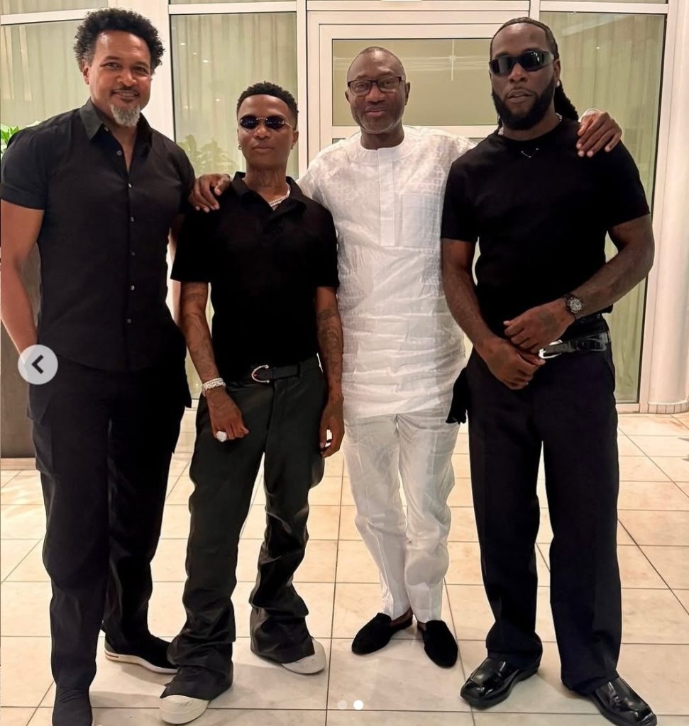 Femi Otedola Hosts Wizkid and Burna Boy at Mansion (Photos) 2 Femi Otedola, Wizkid and Burna Boy