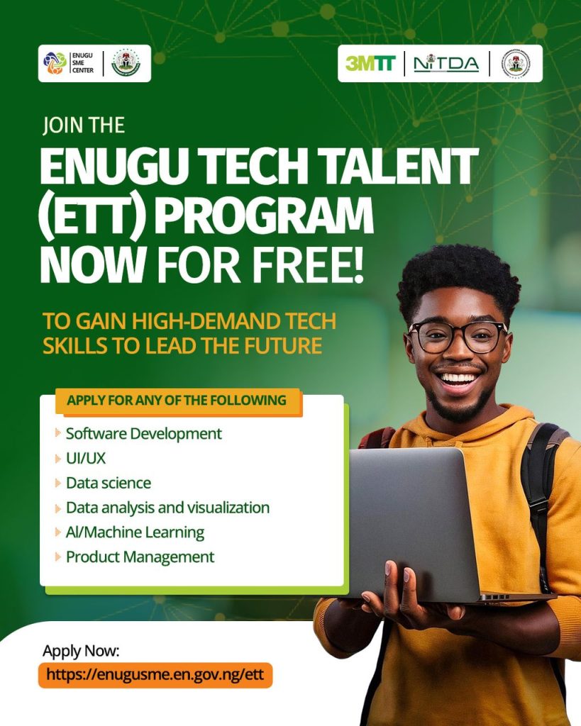 Enugu State Launches Free Tech Training Program in Partnership with 3MTT 1 Enugu