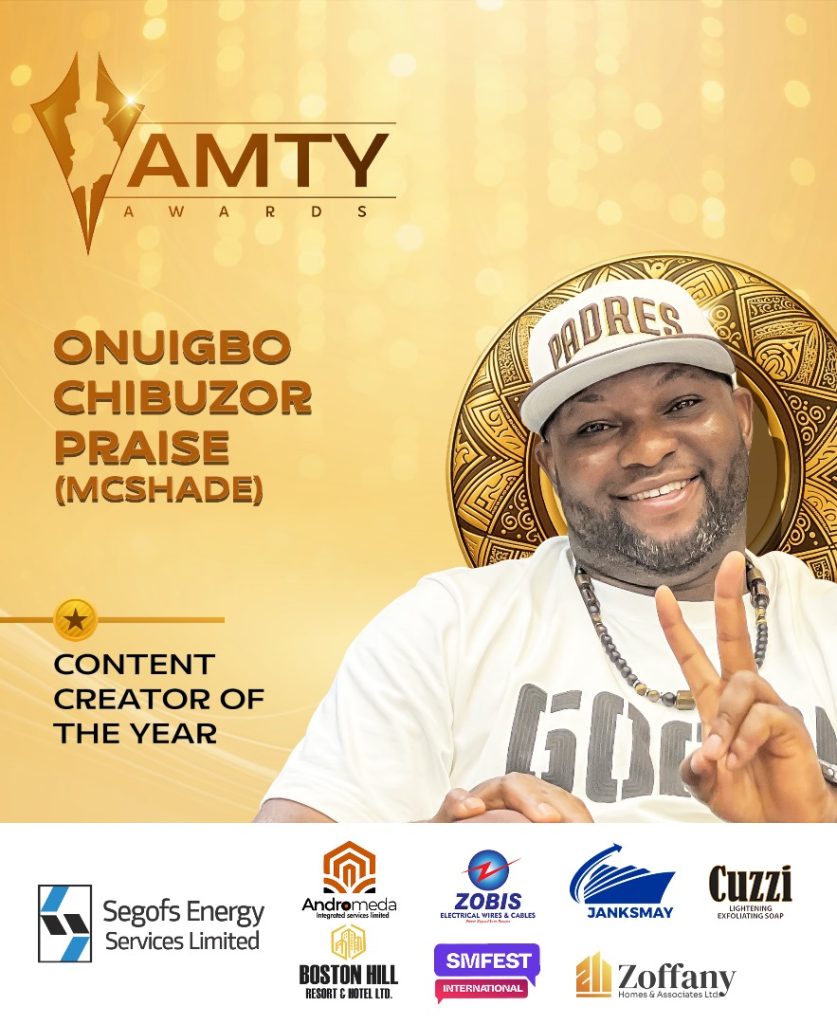 Chibuzor Onuigbo(MCSHADE): Content Creator of the Year 1 Chibuzor Onuigbo