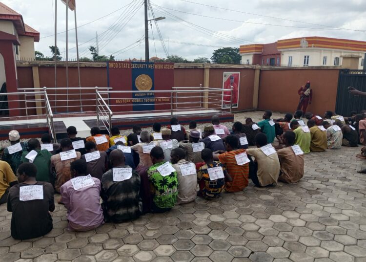 Amotekun Corps Nabs 32 Suspected Kidnappers In Ondo State 1 IMG 6064