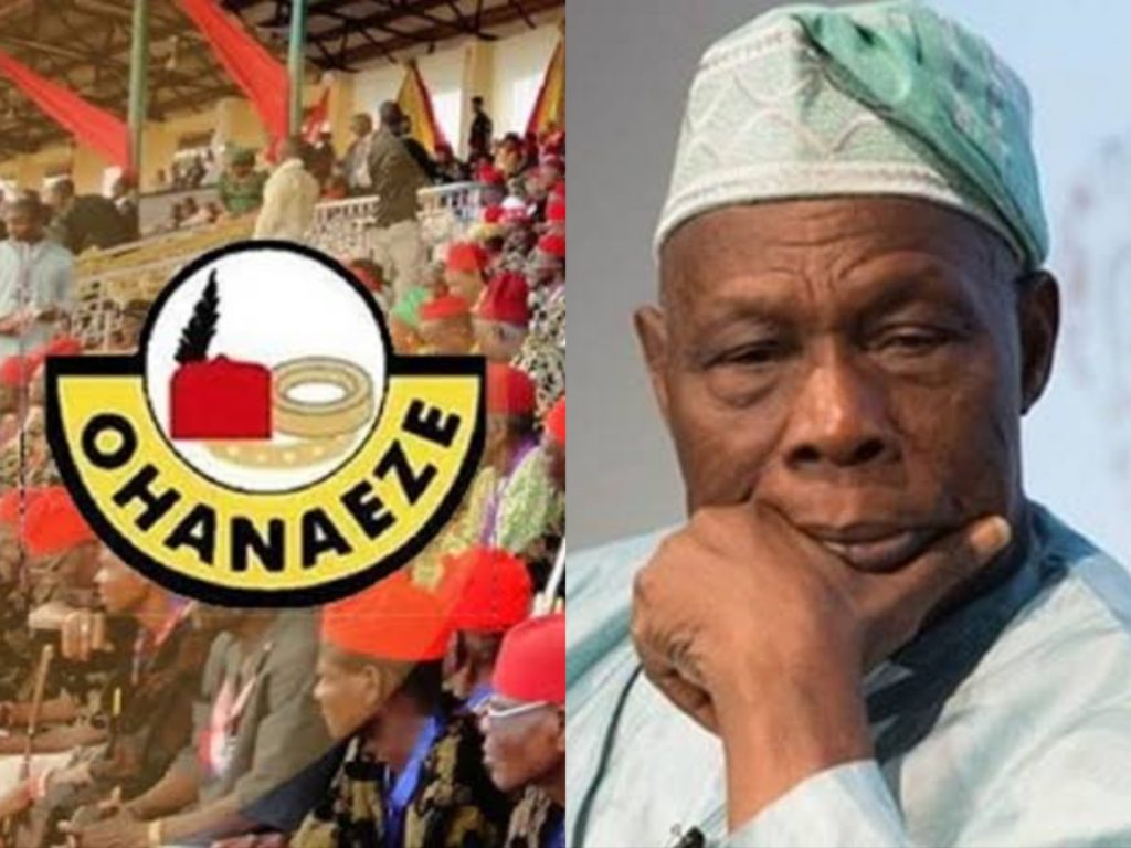 Ohanaeze Slams Obasanjo Over Coastal Highway Criticism, Calls It Political Envy 1 Ohanaeze Ndigbo and Obasanjo