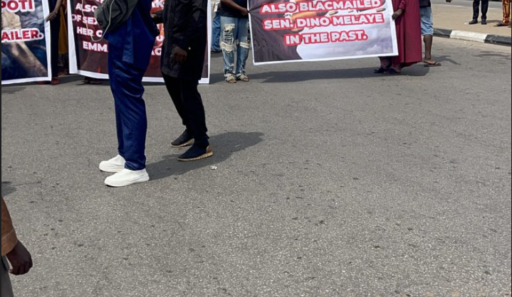JUST IN: Protests Erupt As Akpabio's Supporters Mount Streets Of Abuja 1 Screenshot 20250311 120900