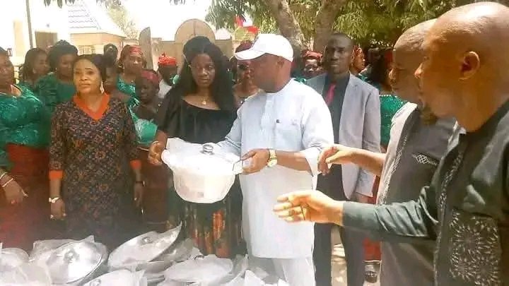 Ebonyi South Senator, Okorie Ani Empowers Constituents with Cooking Pots 1 Okorie Ani