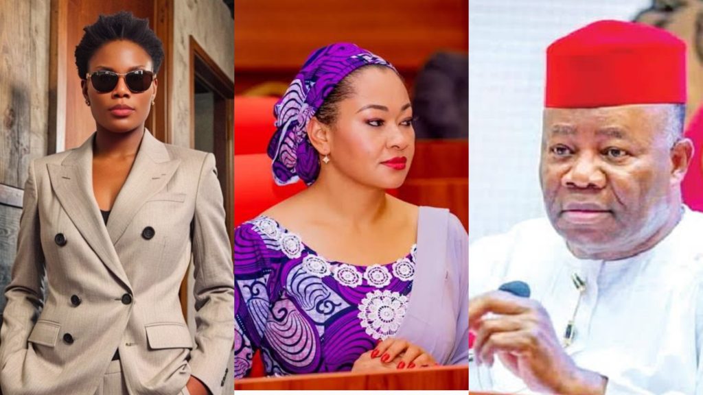 Dr Sandra Duru Reacts To Senator Natasha Akpoti's Satirical Apology To Akpabio 1 Sandra Duru, Natasha Akpoti and Akpabio