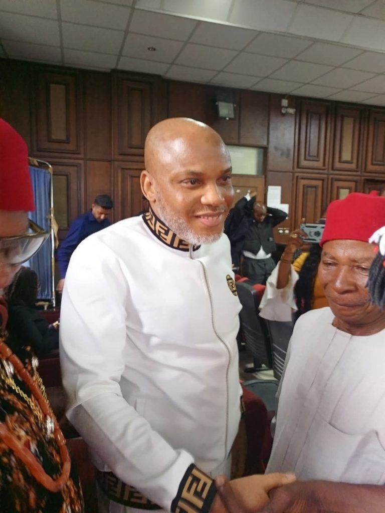 BREAKING: Nnamdi Kanu Arrives Abuja Court With Legal Heavyweights for Trial Continuation 1 1000086228