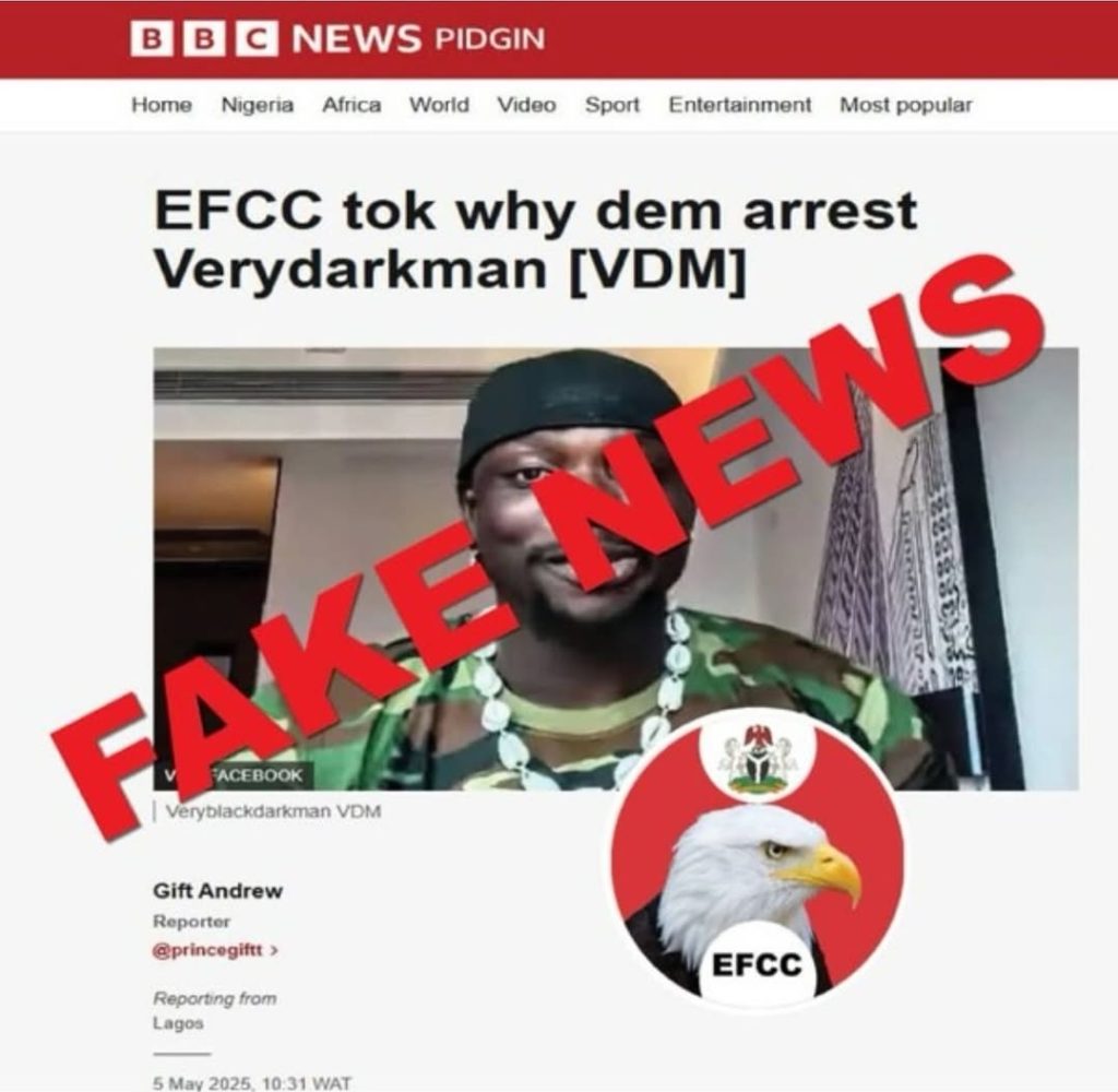 EFCC Denies Plans to Charge VeryDarkMan in Court 1 1000093114