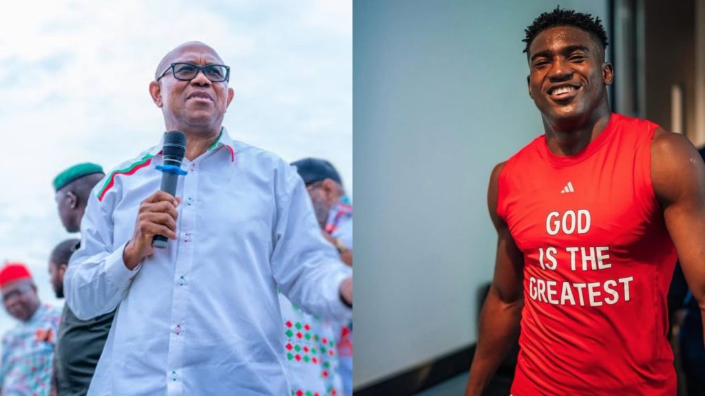 Peter Obi Sends Heartfelt Message to Taiwo Awoniyi After Life-Threatening Injury 1 Peter obi and Taiwo Awoniyi