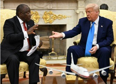 Trump, Ramaphosa Meet at White House to Address Diplomatic Tensions 28 1000108828