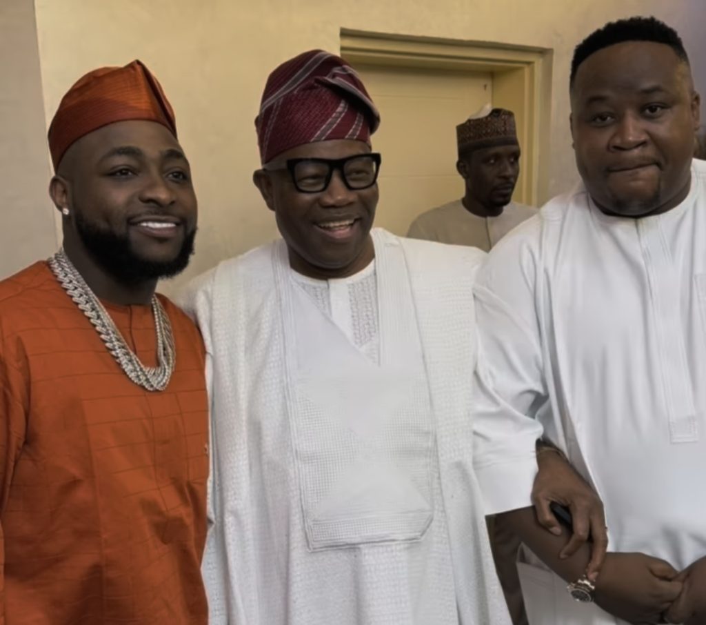 Davido and Cubana Chief Priest Meet Senate President Akpabio in Abuja 1 Davido, Cubana Chief Priest, Akpabio