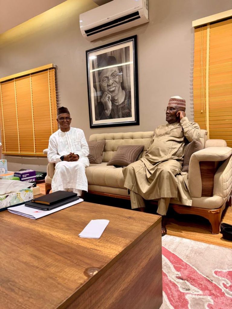 Atiku Abubakar Pays Visit to Nasir El-Rufai in Abuja (Photos) 1 Atiku Abubakar Pays Visit to Nasir El-Rufai