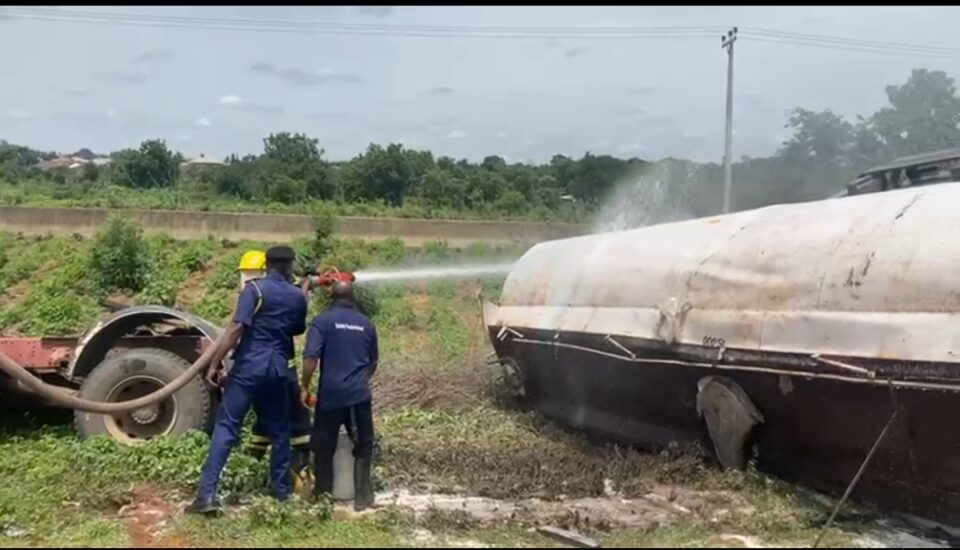 Oyo Tanker Crash: 45,000 Litres of Petrol Spills, No Casualties Reported 1 IMG 7877